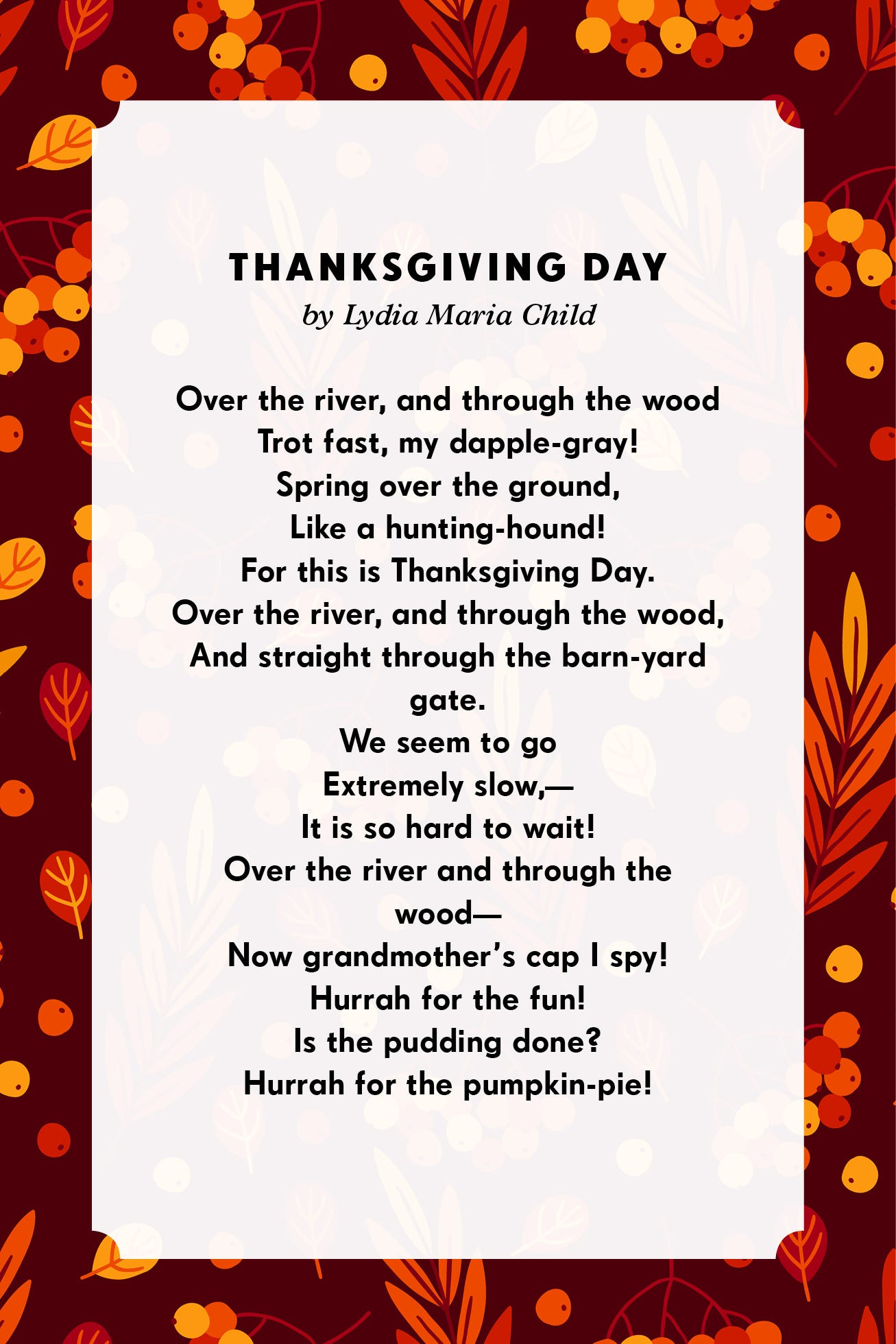 11 Thanksgiving Poems For Family with regard to Poems About Thanksgiving