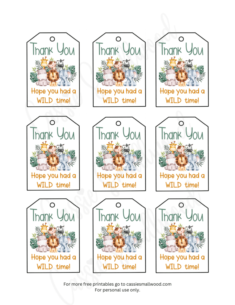 15 Insanely Cute Thank You Tags (Free Printable) - Cassie Smallwood for Oh Boy am I Thankful Printable