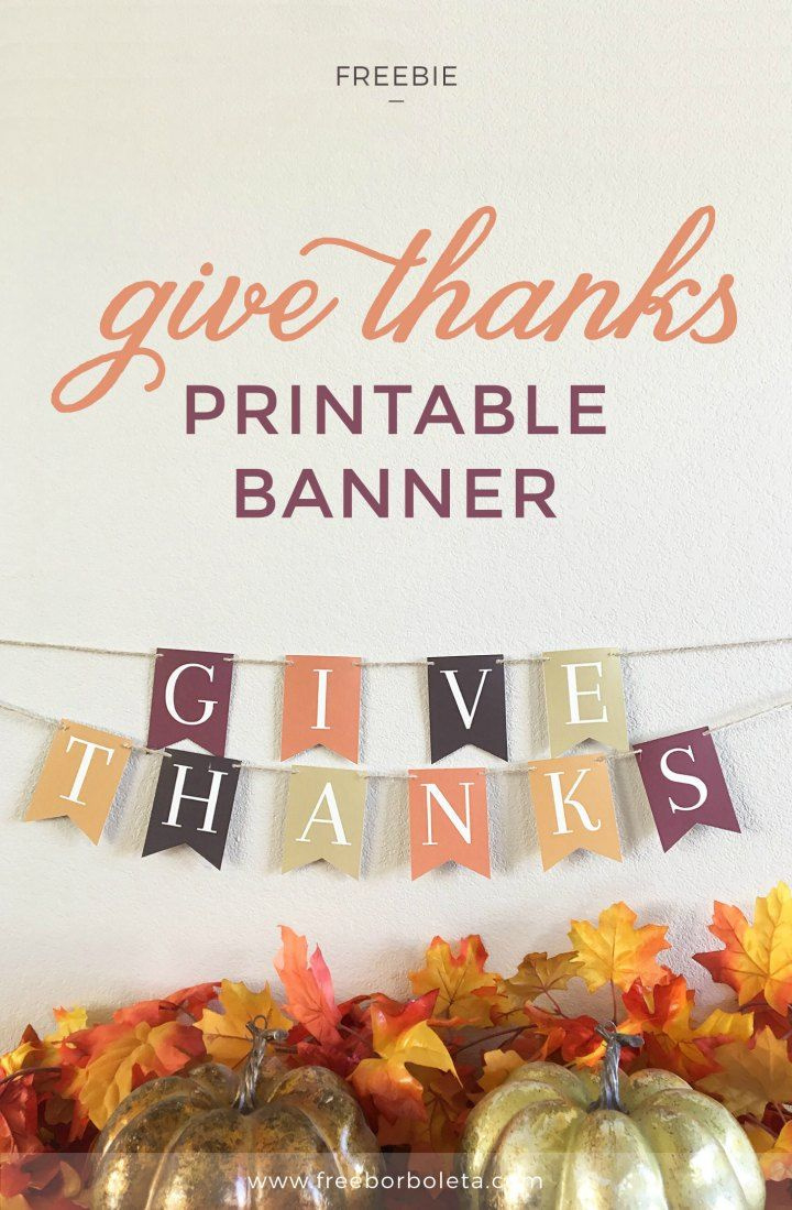 30 Free Thanksgiving Printables - The Suburban Mom for Thanksgiving Banner Printable Free