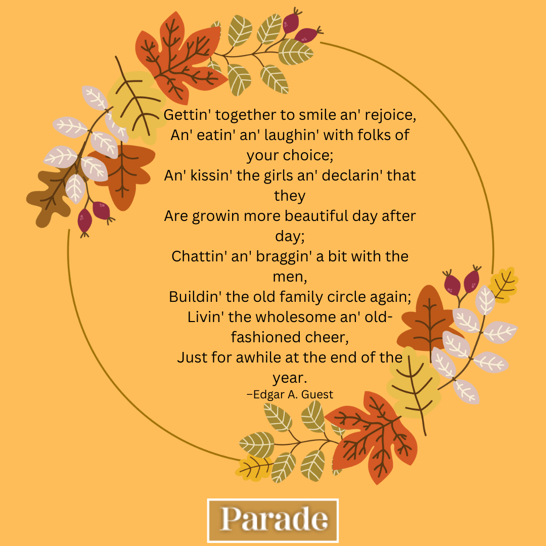 30 Thanksgiving Poems To Read At The Table - Parade in Thanksgiving Colors Poem