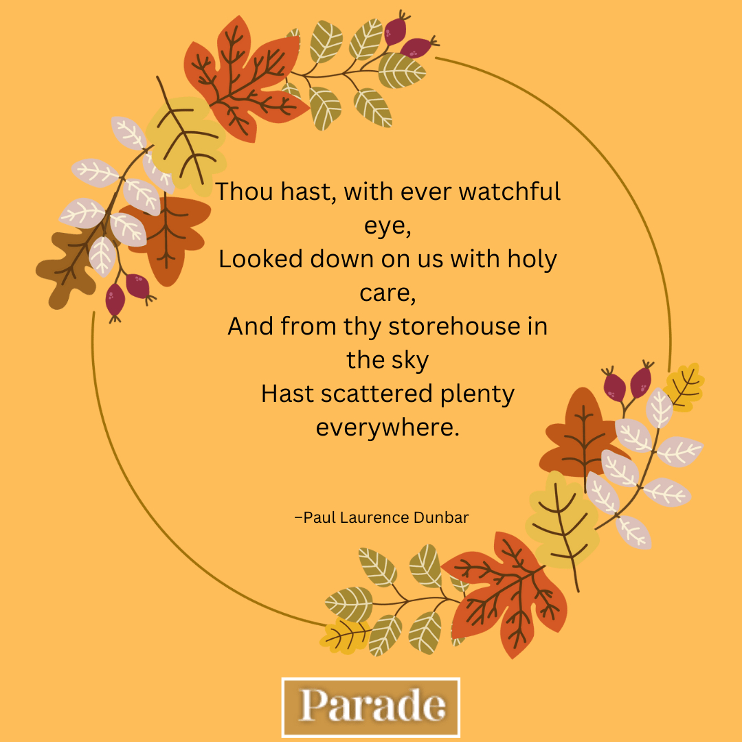 30 Thanksgiving Poems To Read At The Table - Parade pertaining to Short Poem On Thanksgiving