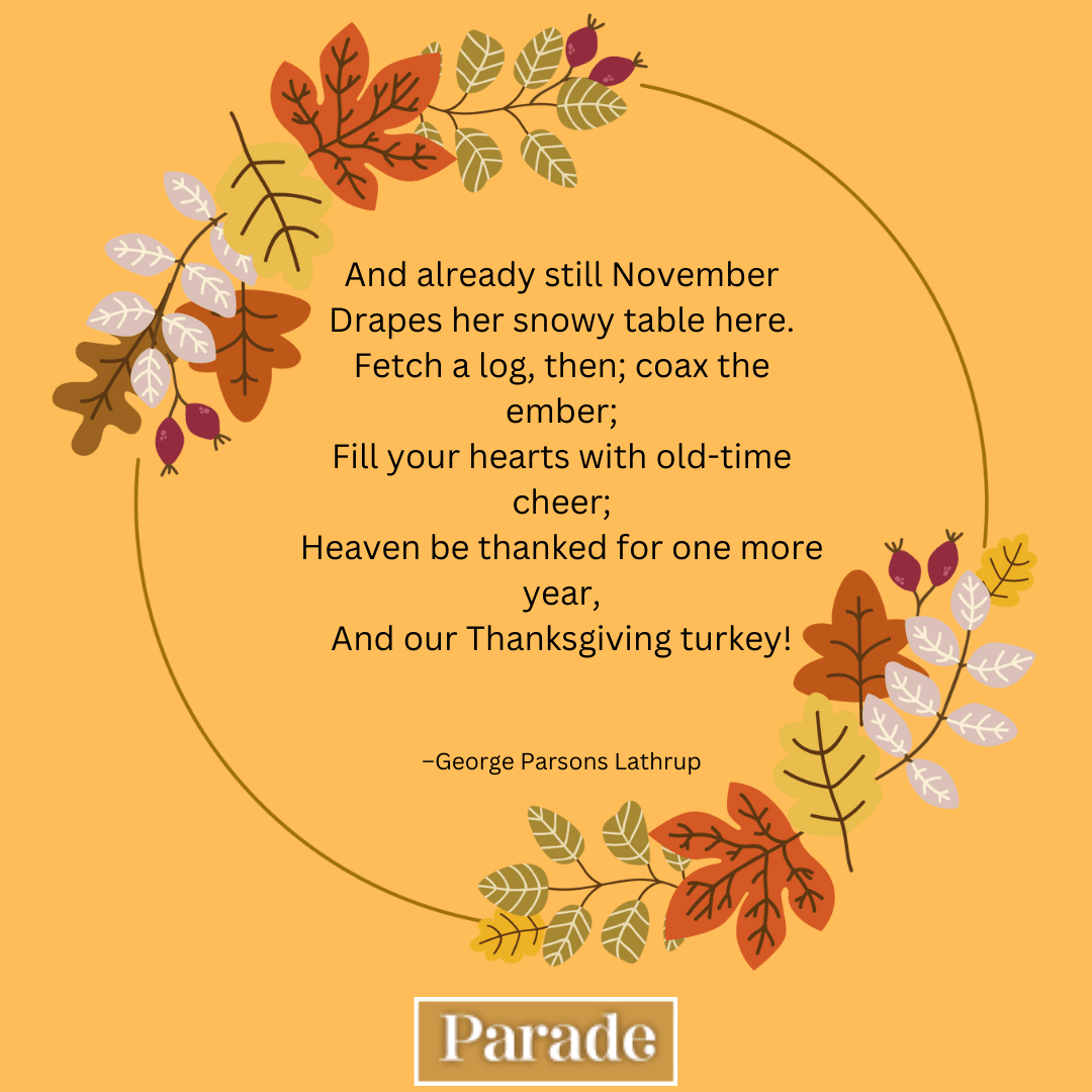 30 Thanksgiving Poems To Read At The Table - Parade pertaining to Thanksgiving In Heaven Poem