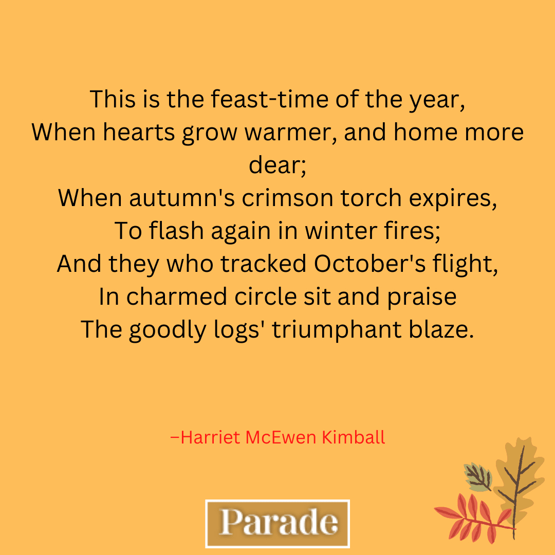 30 Thanksgiving Poems To Read At The Table - Parade with regard to Traditional Thanksgiving Poems