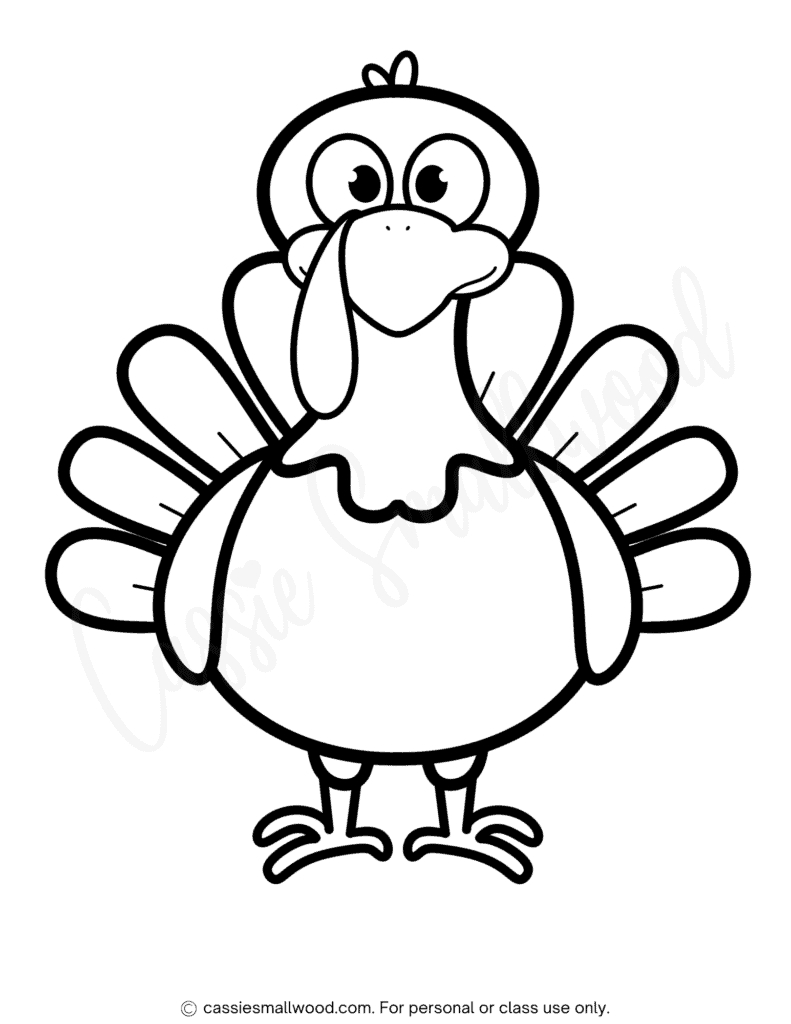 31 Cutest Turkey Templates - Cassie Smallwood with Free Turkey Printable Template