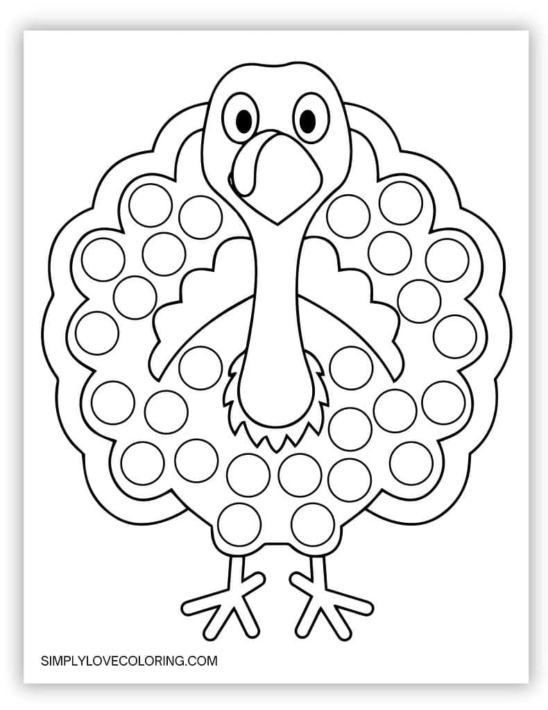 44 Thanksgiving Printables (Free Pdf Activities For Kids) – Simply throughout Turkey Dot To Dot Free Printables