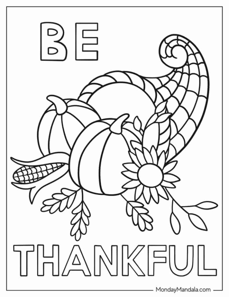 67 Thanksgiving Coloring Pages (Free Pdf Printables) with Thanksgiving Day Coloring Pages Printable