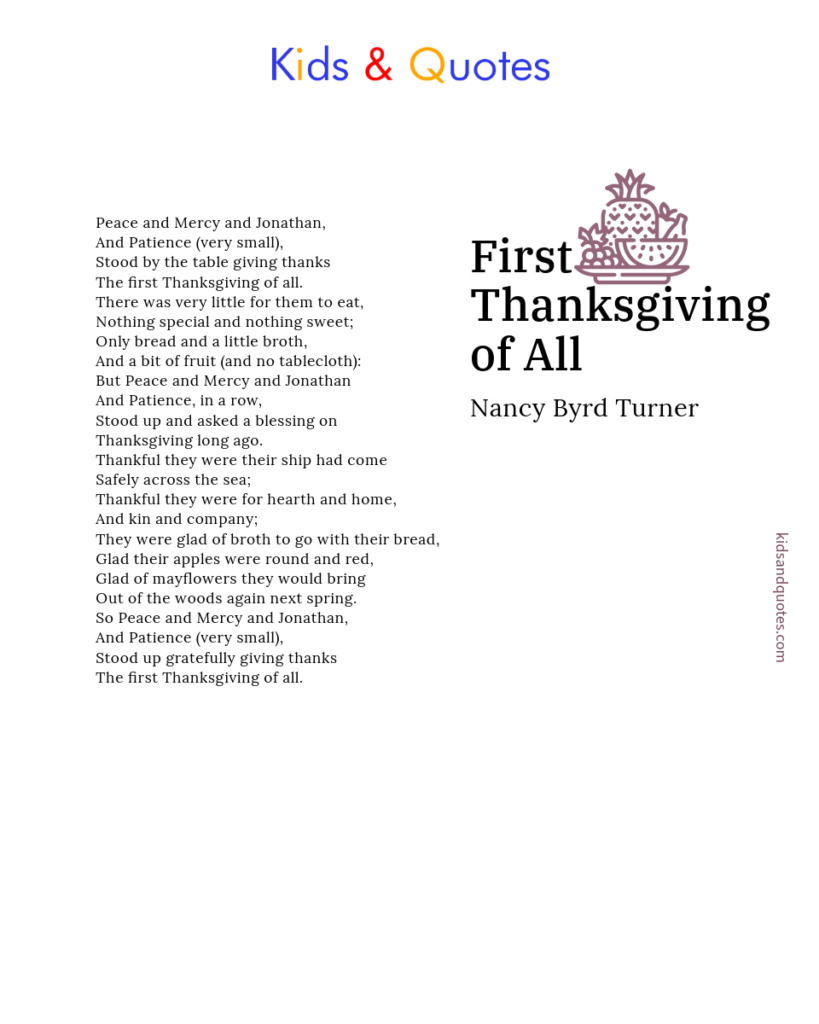 7 Beautiful Thanksgiving Poems For Kids That Are Printable & Free for Thanksgiving Poem 2024
