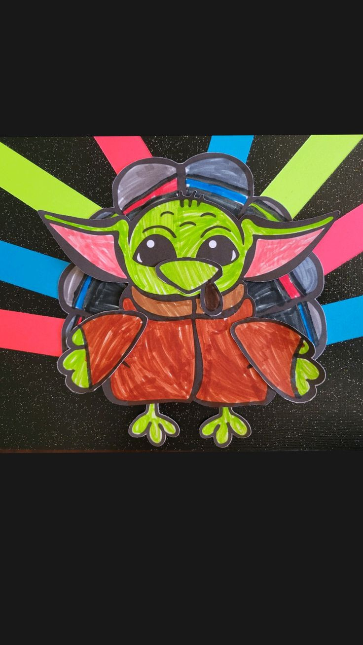 Baby Yoda Grogu Turkey Disguise pertaining to Turkey In Disguise Yoda