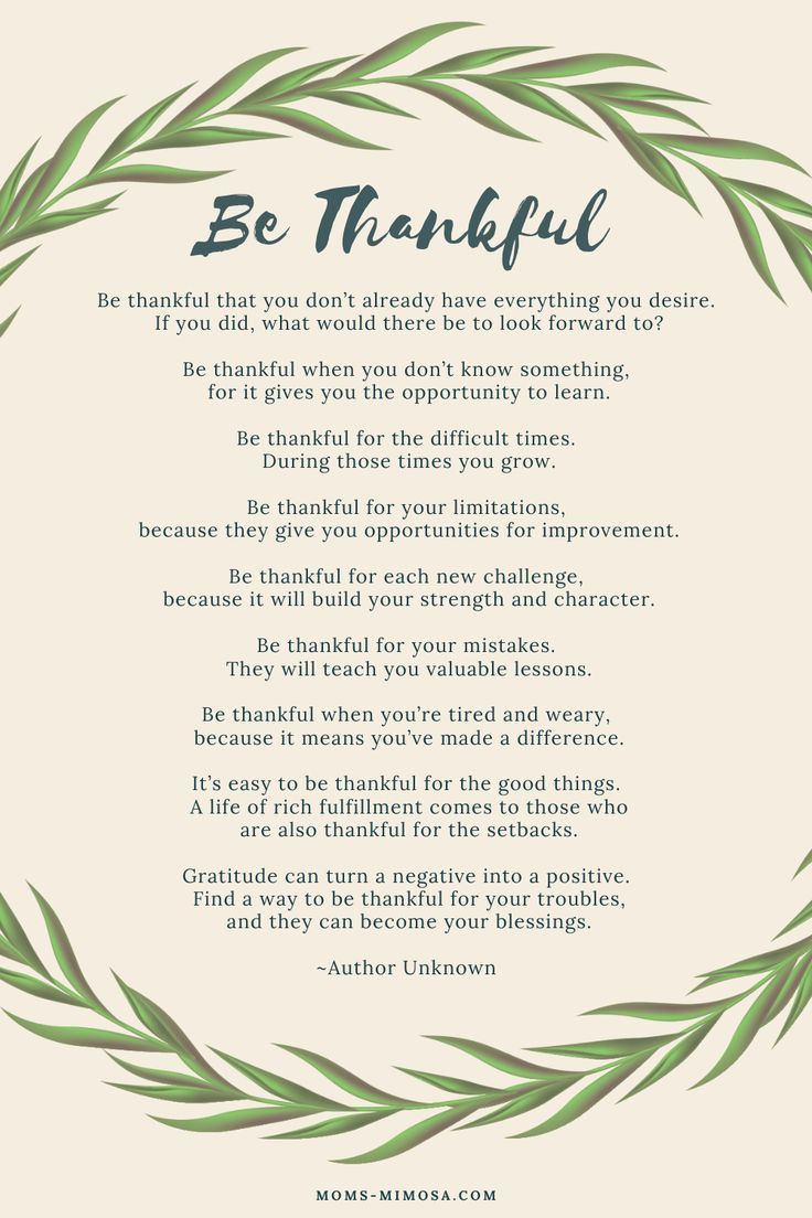 Be Thankful - A Poem Of Gratitude in Thanksgiving Yoga Poem