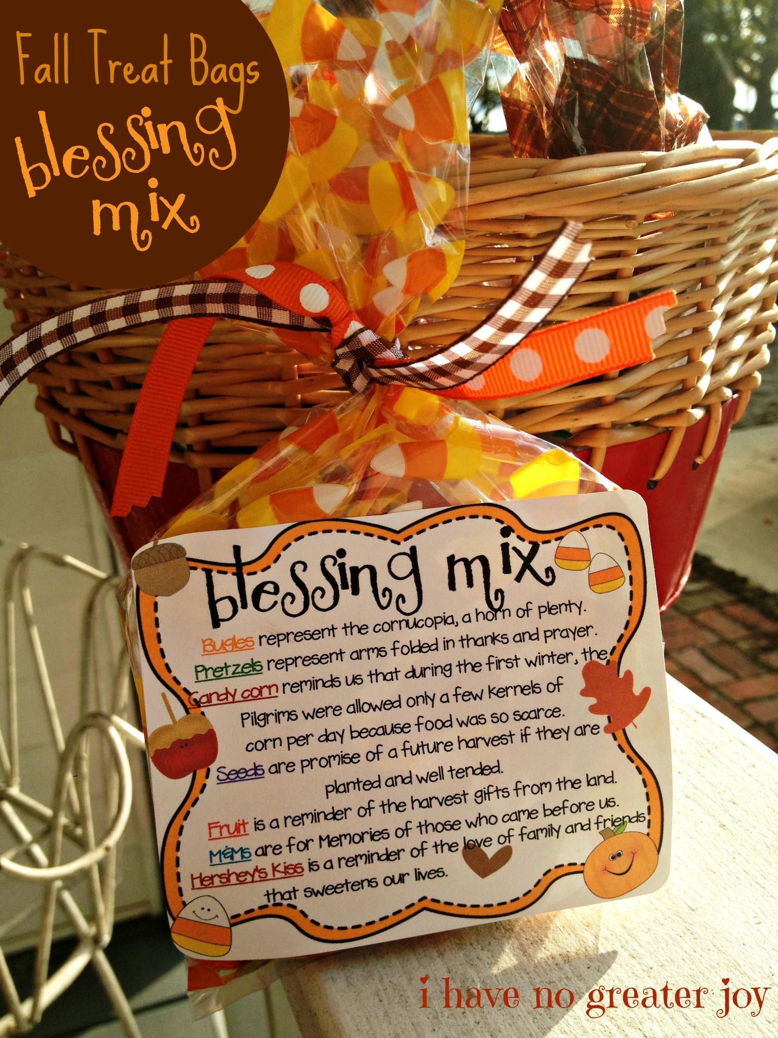 Blessing Mix {Printable} | I Have No Greater Joy regarding Thanksgiving Blessing Mix Printable