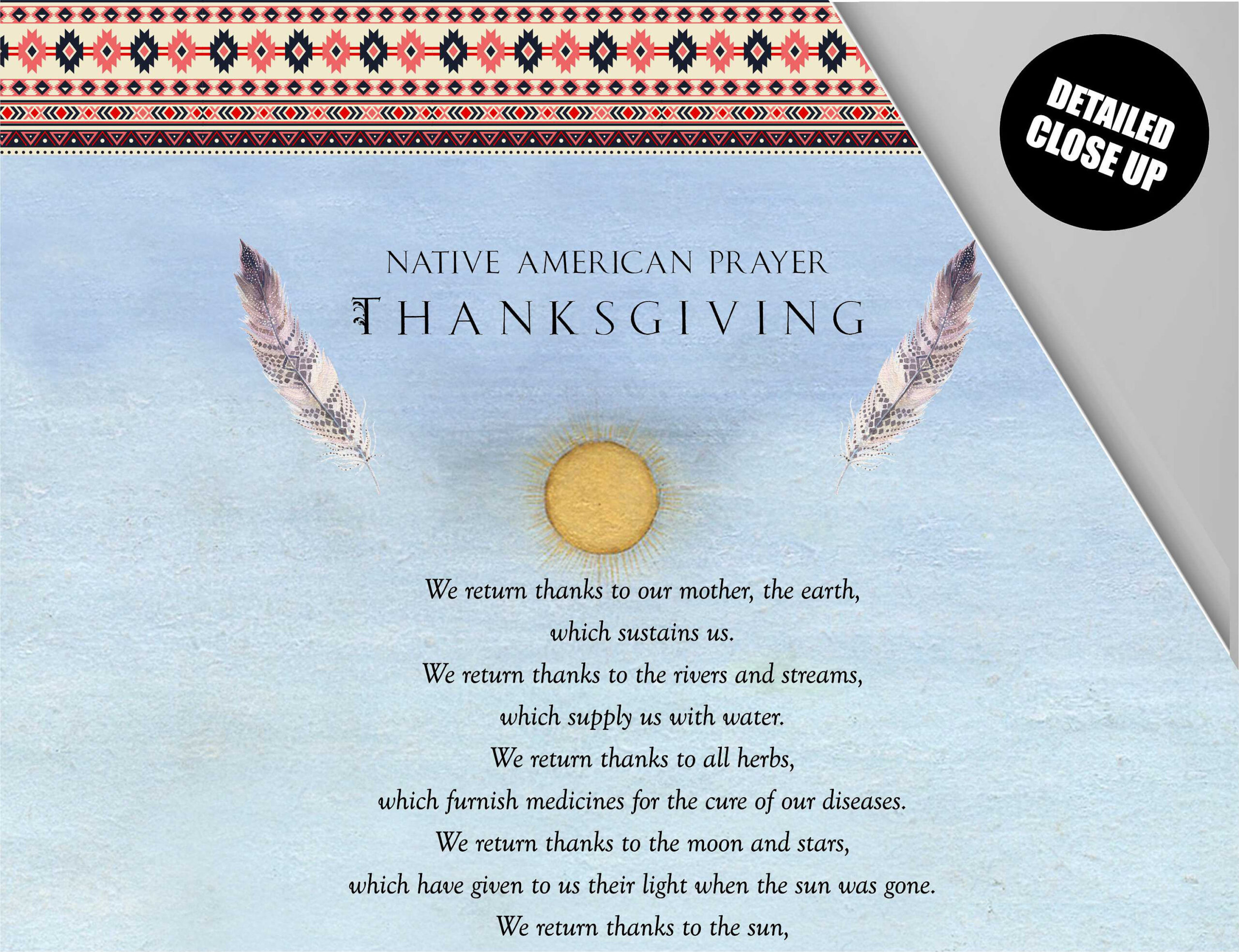 Buy Native American Thanksgiving Prayer Wall Hanging: Eagle Art within Thanksgiving Poem Native American