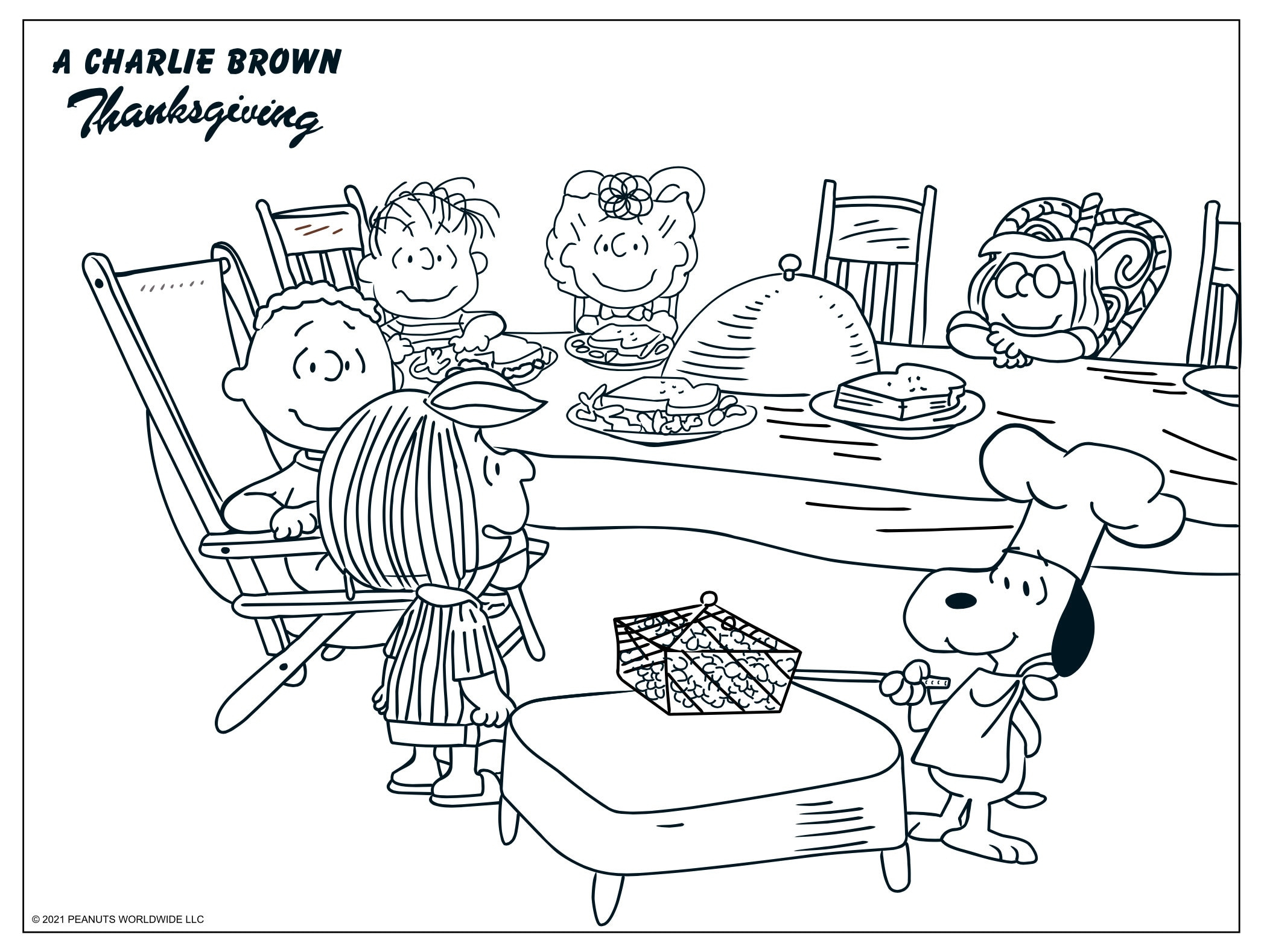 Charlie Brown Holiday Coloring Pages: Peanuts Christmas, Easter with Printable Charlie Brown Thanksgiving Coloring Pages