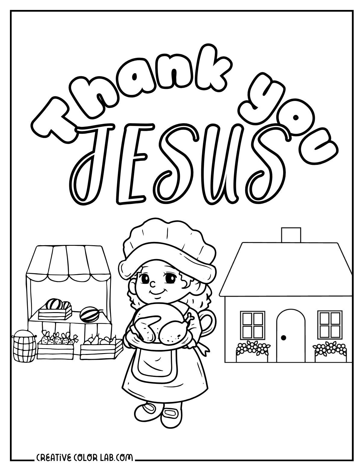 Christian Thanksgiving Coloring Pages For Sunday School throughout Printable I am Thankful For Jesus Coloring Pages