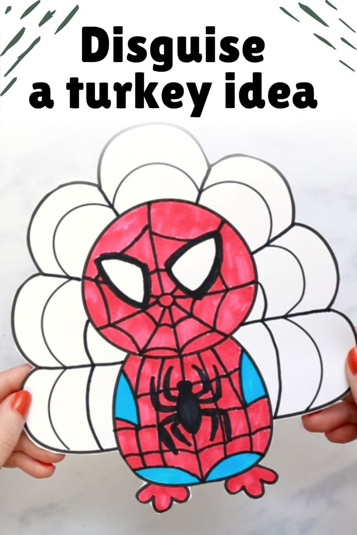 Cool Turkey In Disguise Idea for Disguise A Turkey Spiderman Printable