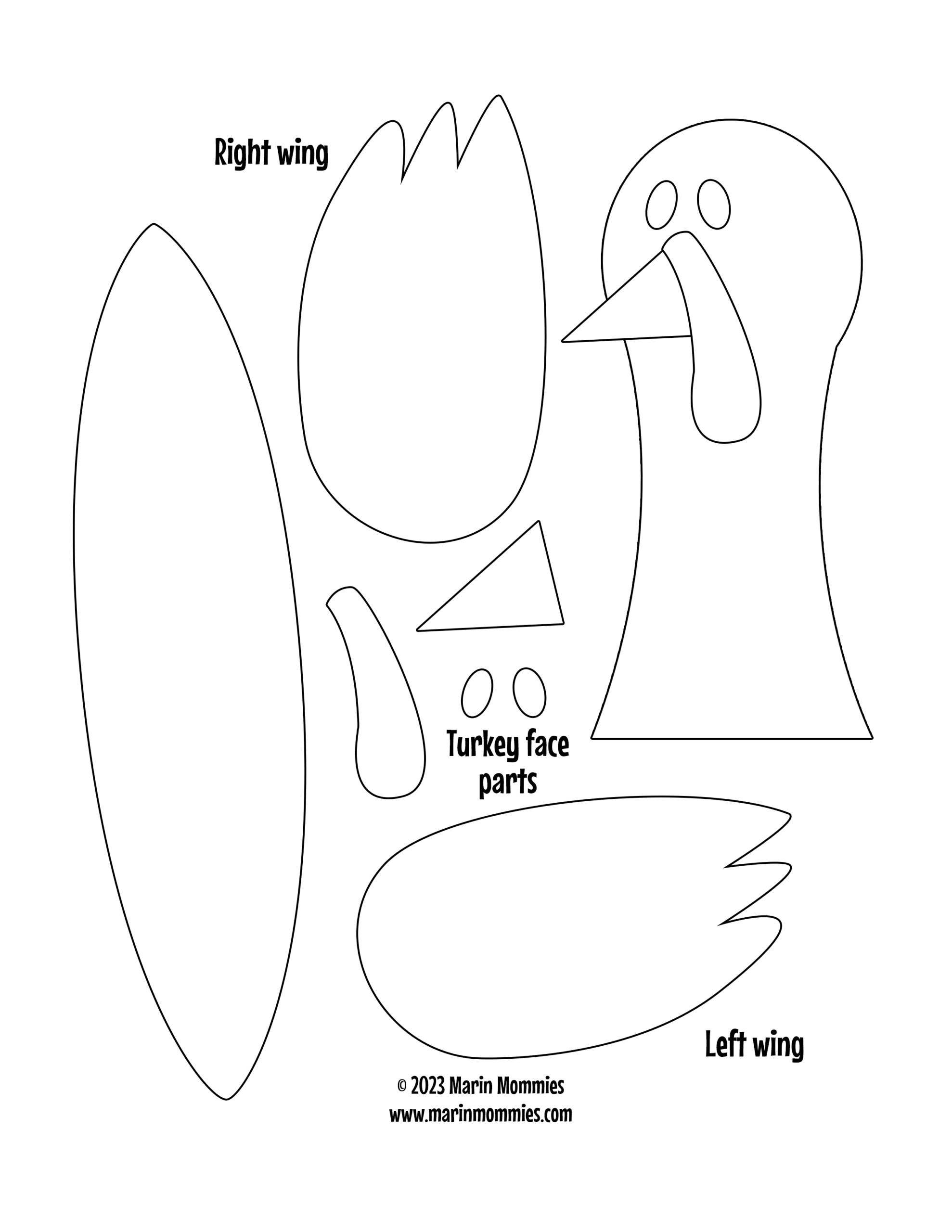 Create A Cute Pumpkin Turkey Centerpiece For Thanksgiving | Marin inside Printable Turkey Head Template