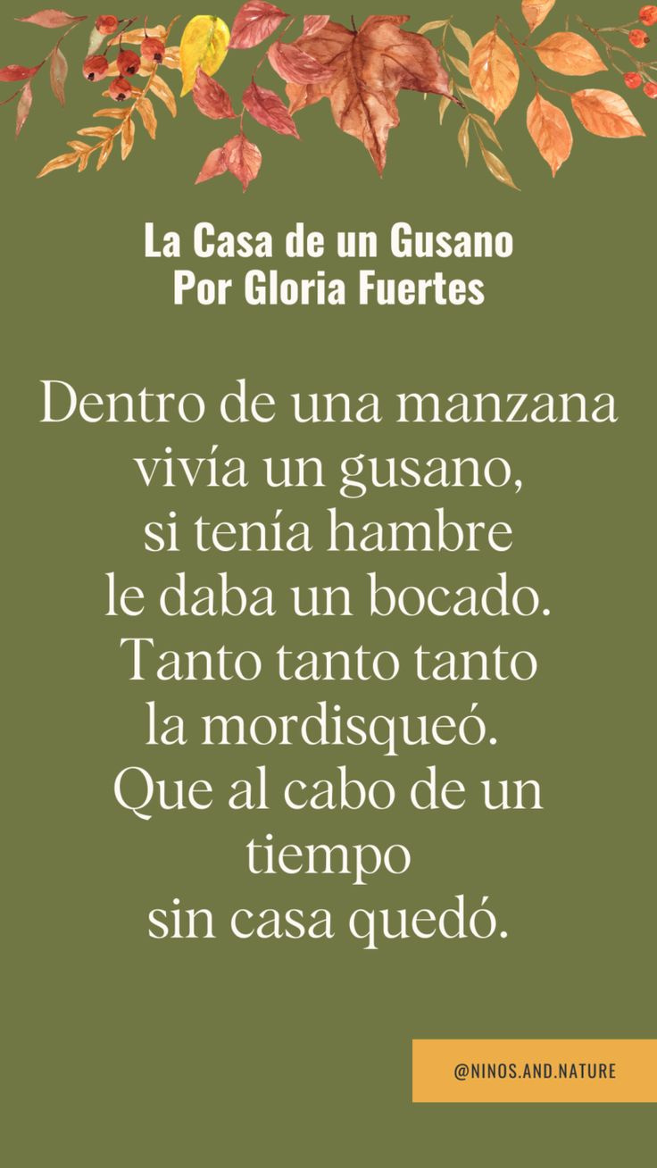 Discover 10 Fun Spanish Poems About Autumn For Kids for Thanksgiving Poem In Spanish