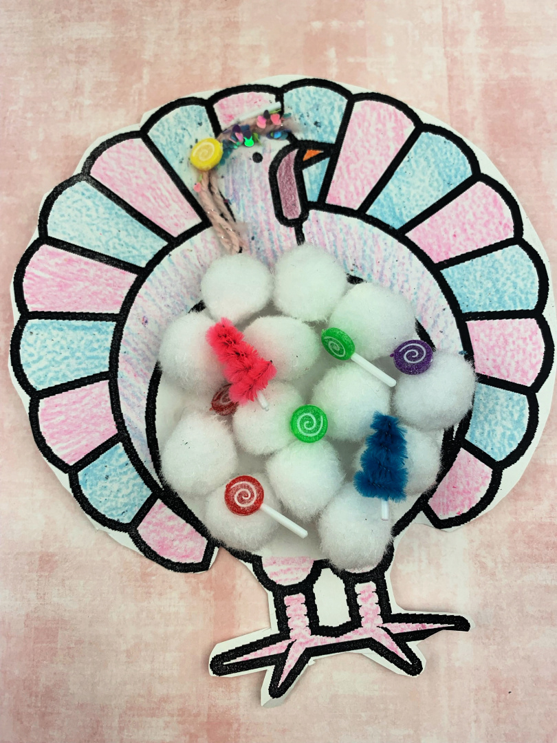 Disguise A Turkey Cotton Candy - Mom. Wife. Busy Life. throughout Turkey in Disguise With Cotton Balls