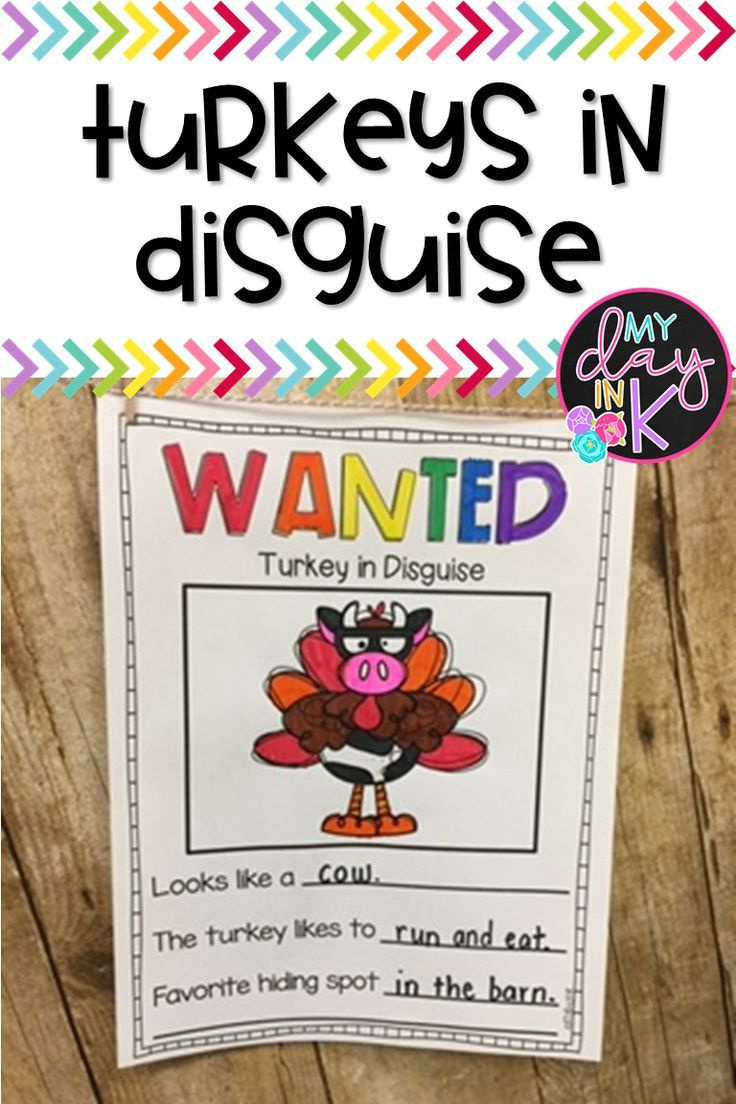 Disguise A Turkey Letter within Turkey In Disguise Wanted Poster