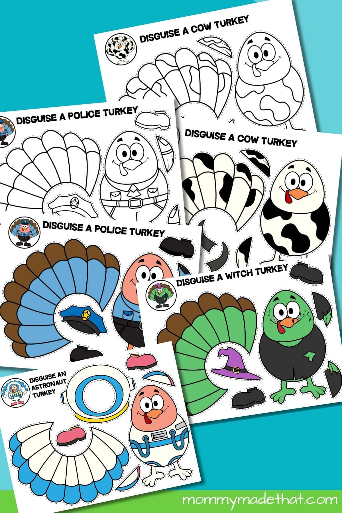 Disguise A Turkey Project (Free Printable Templates + Ideas) within Disguise Tom Turkey Printable
