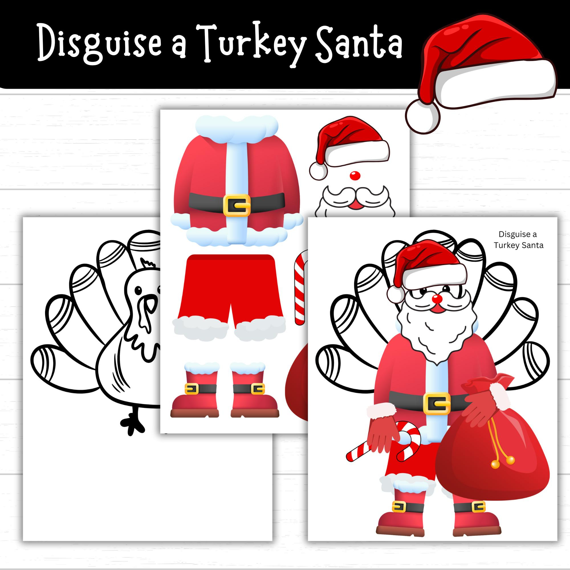 Disguise A Turkey Santa, Santa Disguise A Turkey, Turkey In for Turkey In Disguise Santa Ideas