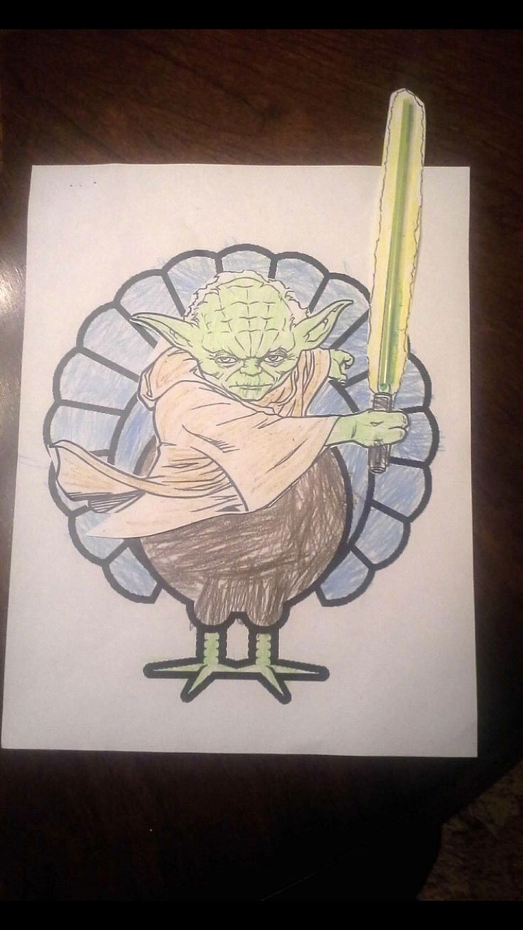 Disguise A Turkey Yoda! with regard to Turkey in Disguise Yoda