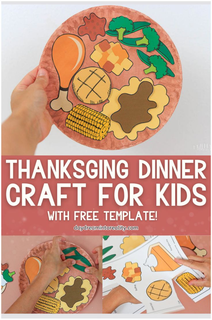 Diy Paper Plate Thanksgiving Craft - Best Preschool Printables regarding Thanksgiving Food Printables Free