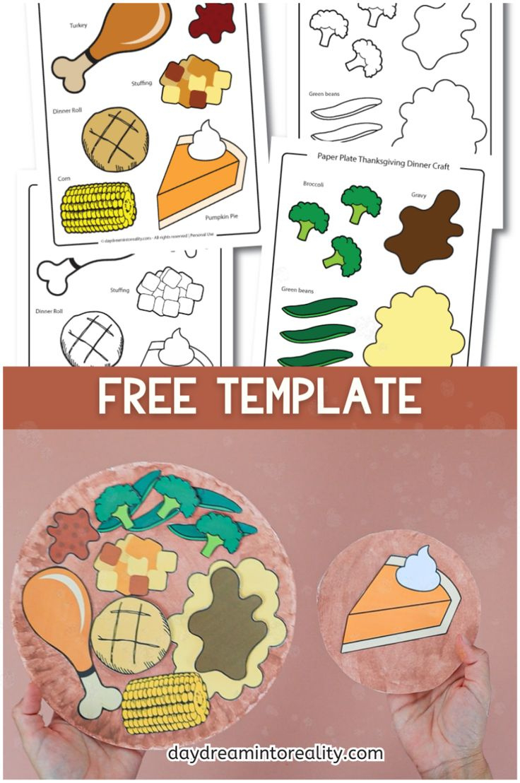 Diy Thanksgiving Paper Plate Craft - Best Kindergarten Activities in Printable Thanksgiving Plate Craft