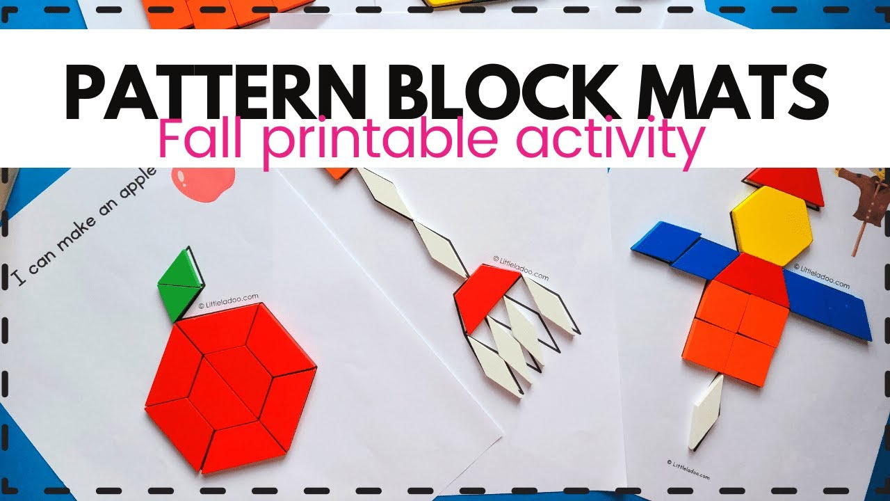 Fall Pattern Block Mats {Free Printable} with regard to Thanksgiving Pattern Block Mats Free Printable