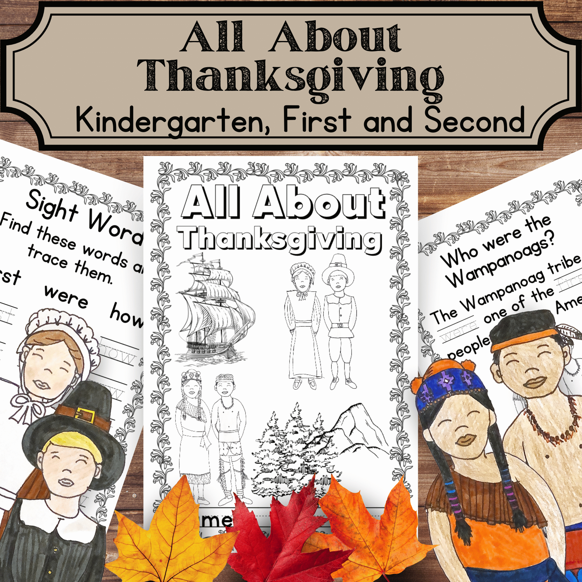 First Thanksgiving Mini Book Reading Passages With Crafts (For throughout The First Thanksgiving Book Printable