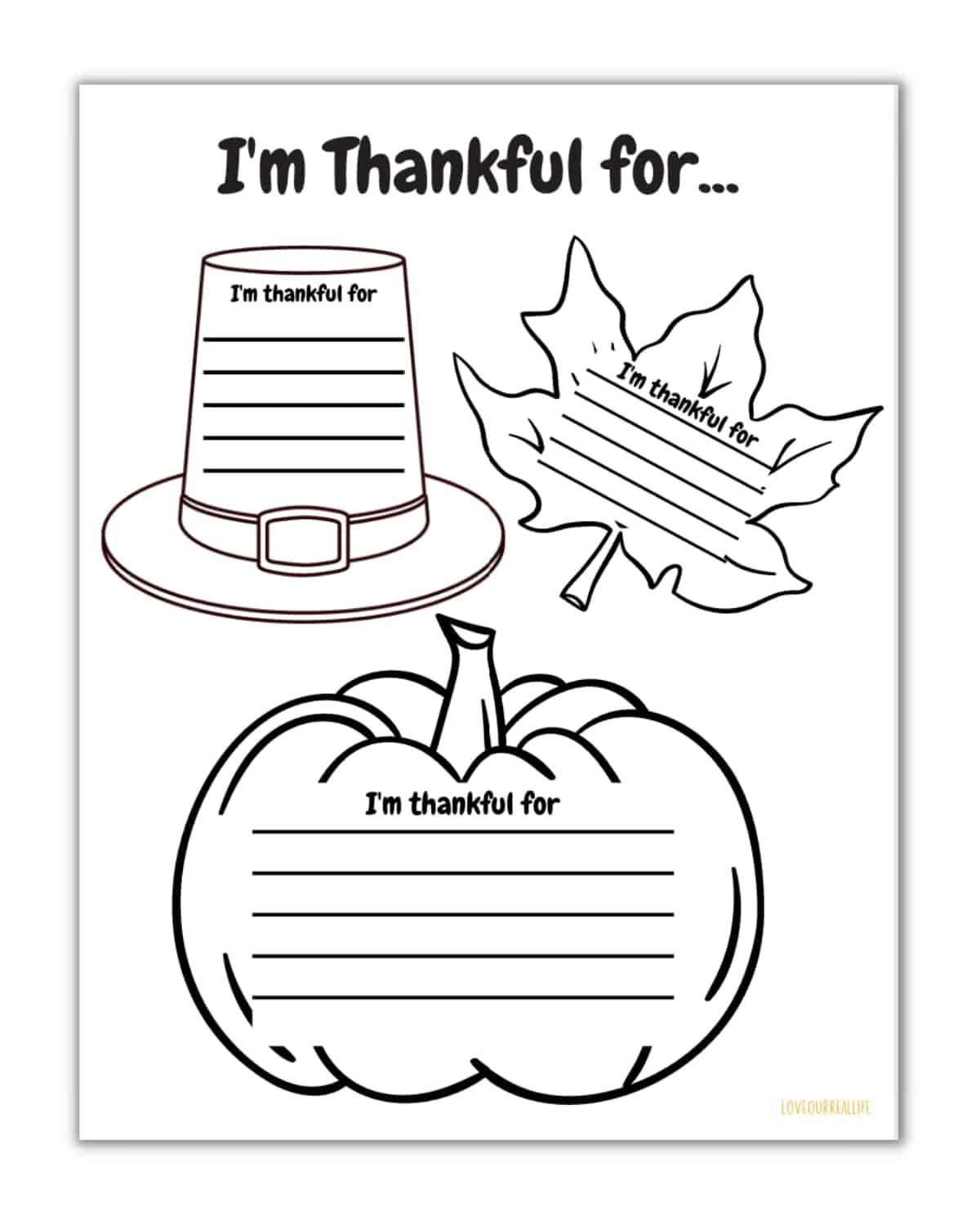Free I&amp;#039;M Thankful For Printable And Worksheets For Kids ⋆ Love intended for I am Thankful For Picture Frame Printable