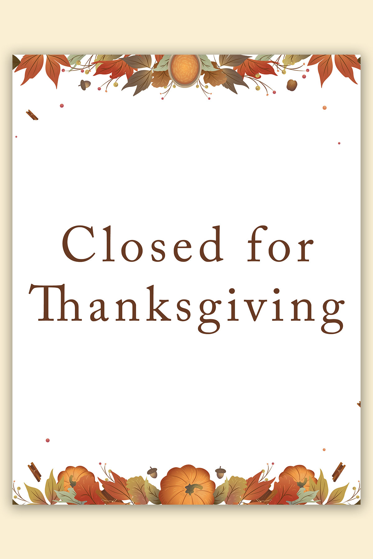 Free-Printable-Closed-For-Thanksgiving-Sign-Example-9 - Mom Envy intended for Template Free Printable Closed For Thanksgiving Signs