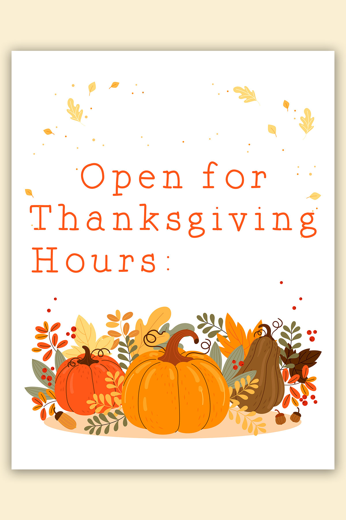 Free Printable Closed & Open For Thanksgiving Signs intended for Printable Closed Thanksgiving Day Signs
