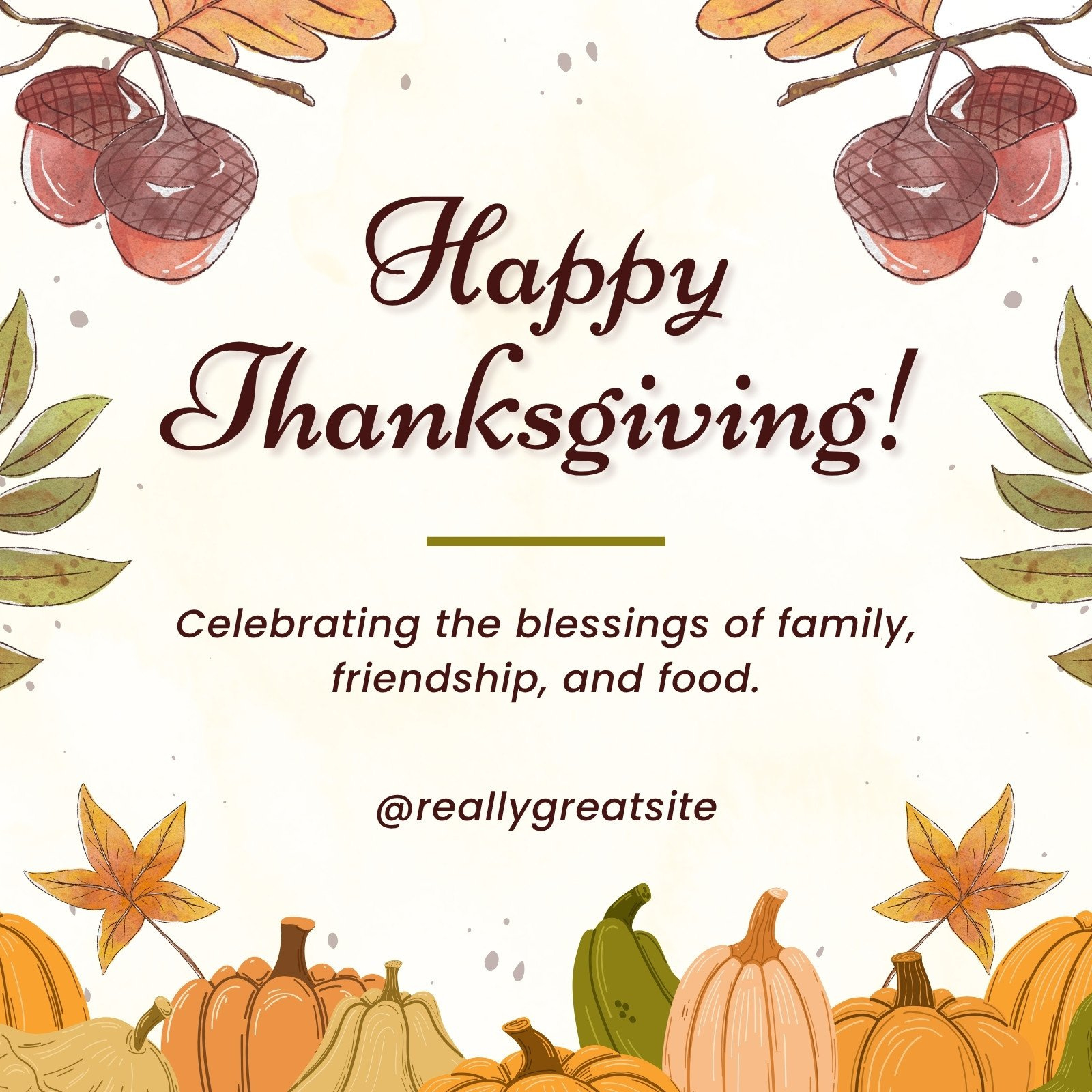 Free Printable, Customizable Thanksgiving Card Templates | Canva for Printable Thanksgiving Day Cards