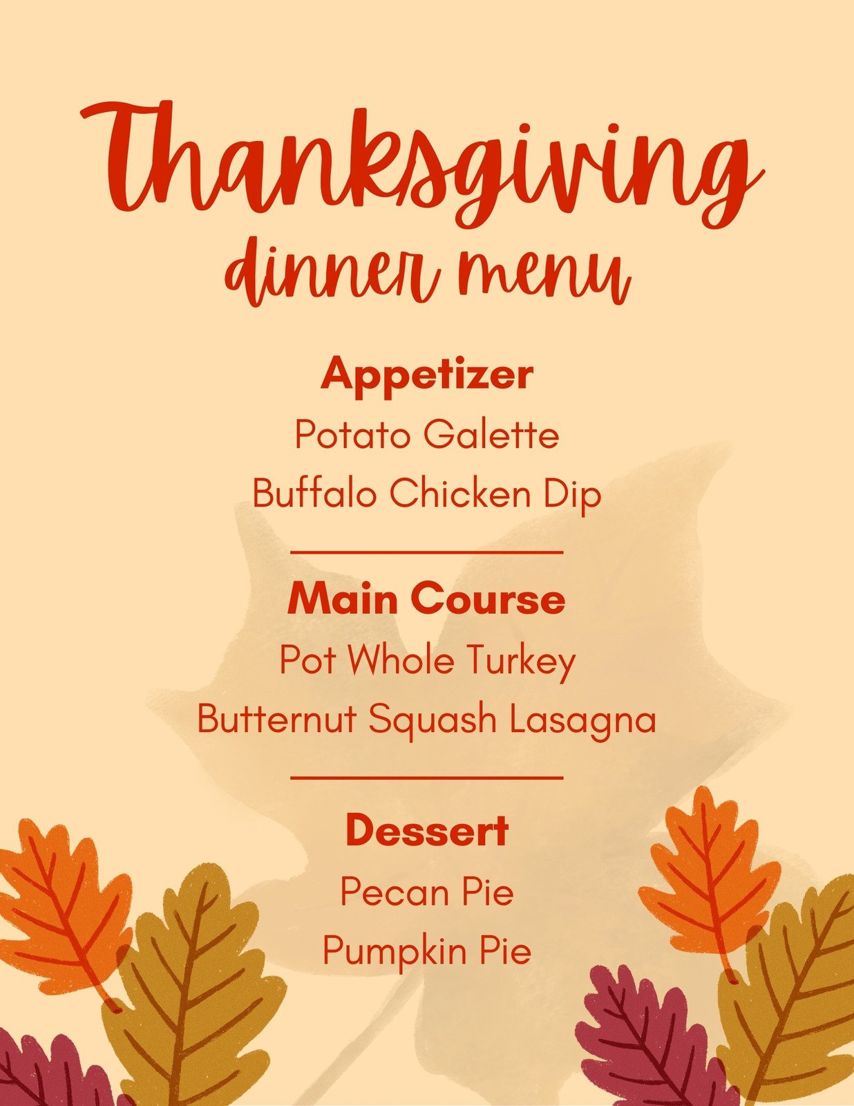 Free Printable, Customizable Thanksgiving Menu Templates | Canva in Thanksgiving Dinner Menu Printable