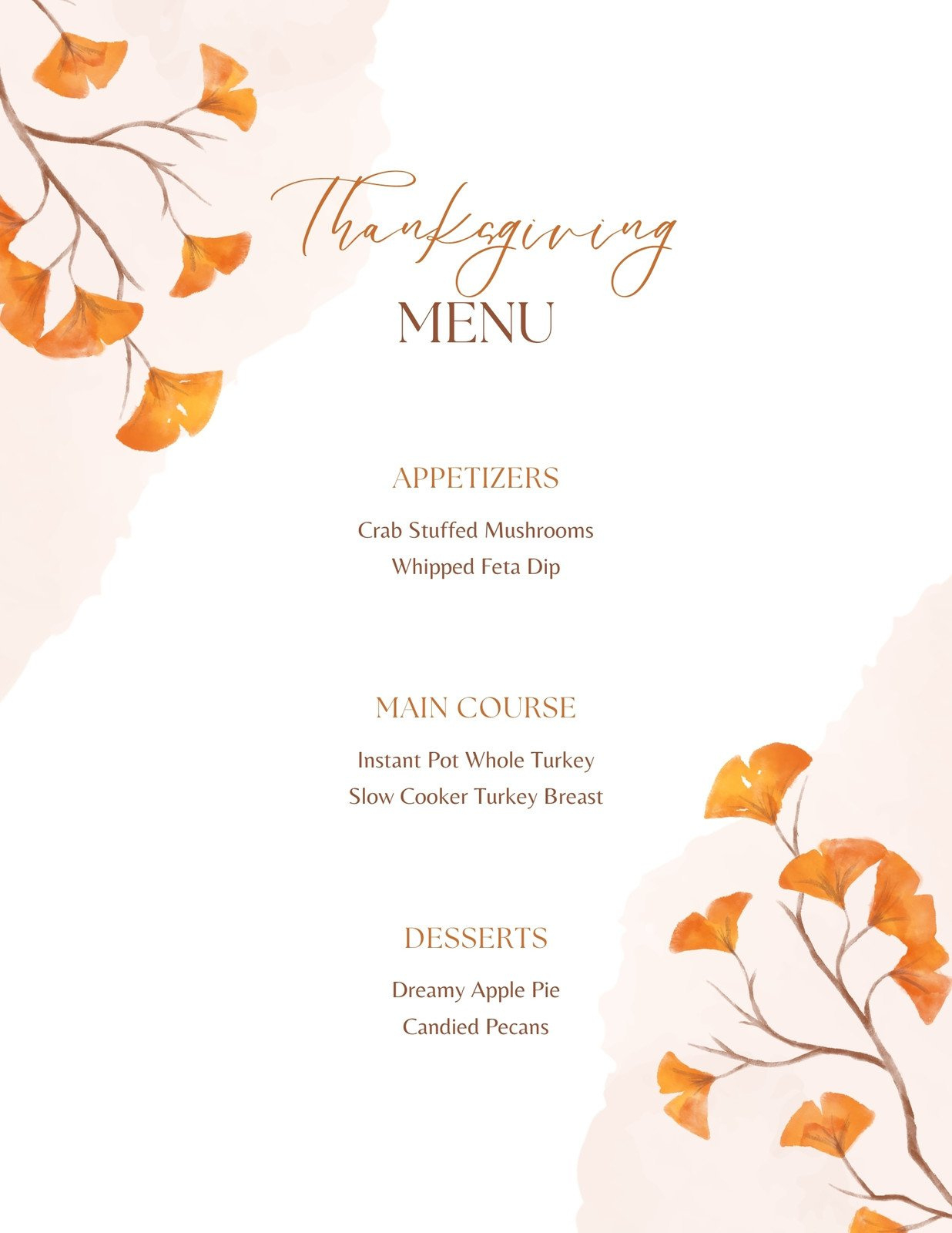 Free Printable, Customizable Thanksgiving Menu Templates | Canva in Thanksgiving Dinner Menu Printable