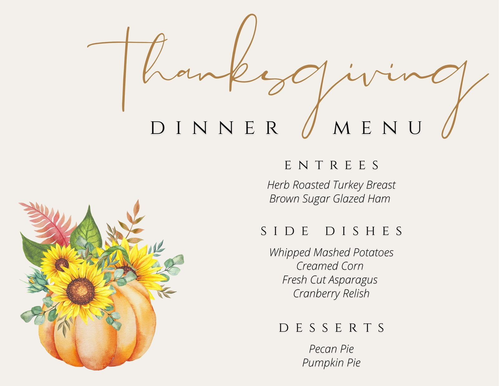 Free Printable, Customizable Thanksgiving Menu Templates | Canva with regard to Thanksgiving Menu Cards Templates