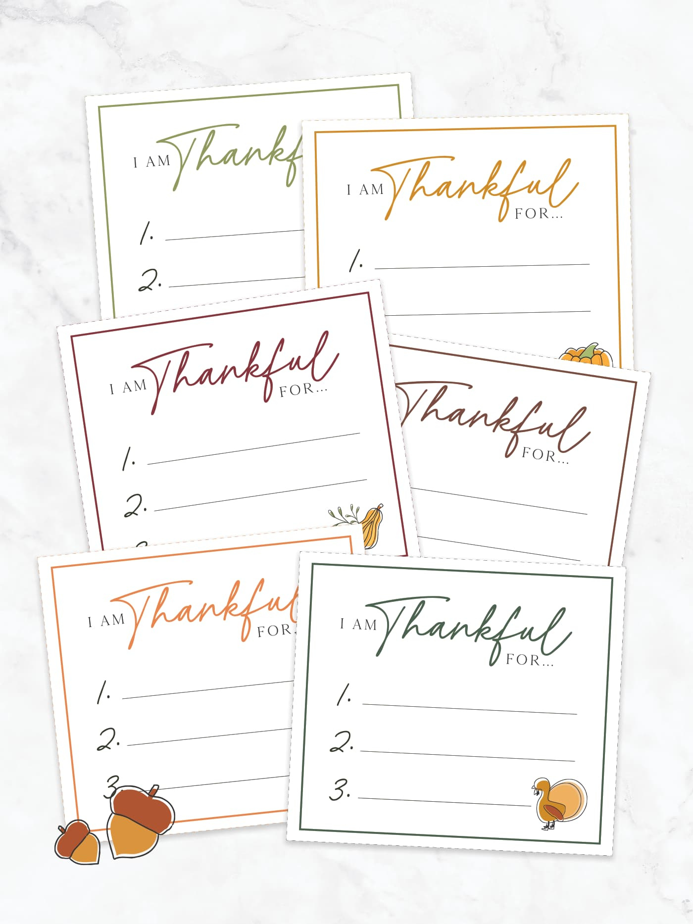 Free Printable I Am Thankful For Cards! - Favorite Printables with I am Thankful For Free Printable Template