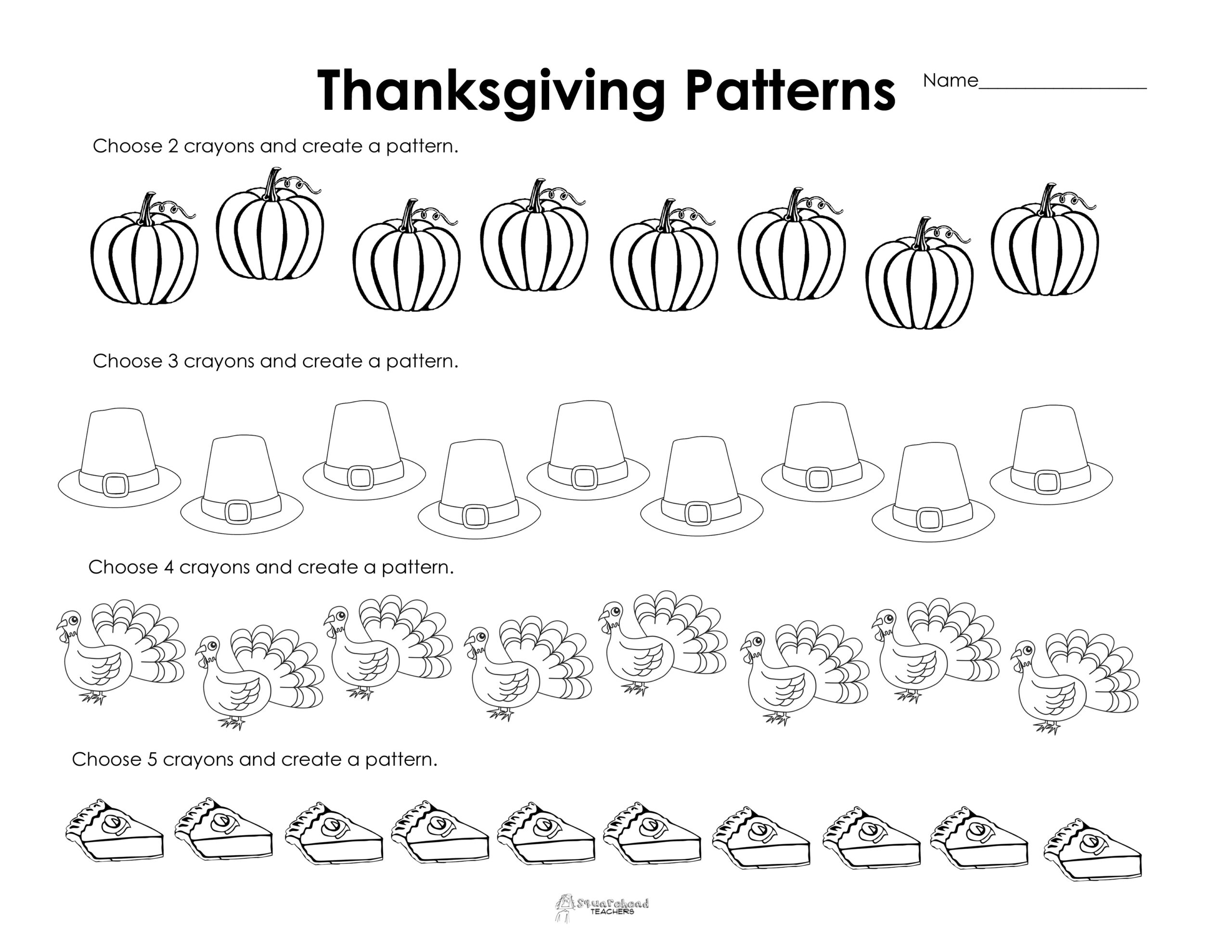 Free Printable Kindergarten Thanksgiving Math Worksheets throughout Free Thanksgiving Worksheets For First Grade