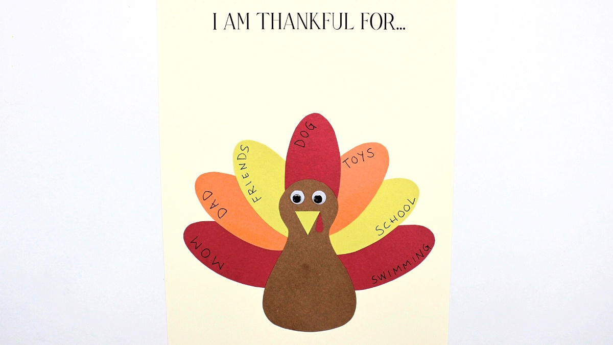 Free Printable Thankful Turkey Craft Template For Kids - The Craft throughout Free Printable Thankful Turkey Printable