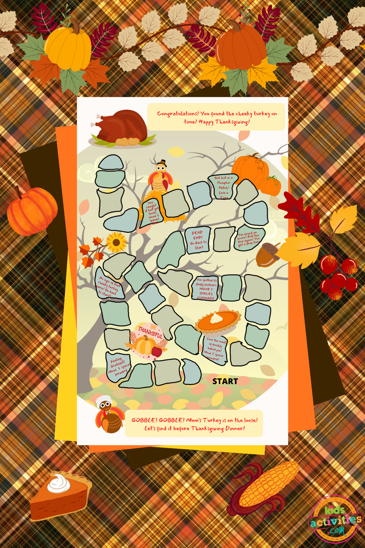 Free Printable Thanksgiving Board Game For Kids | Kids Activities Blog pertaining to Thanksgiving Game Board Printable