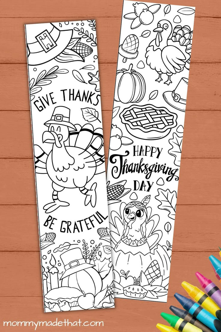 Free Printable Thanksgiving Bookmarks To Color with regard to Thanksgiving Bookmarks Free Printables