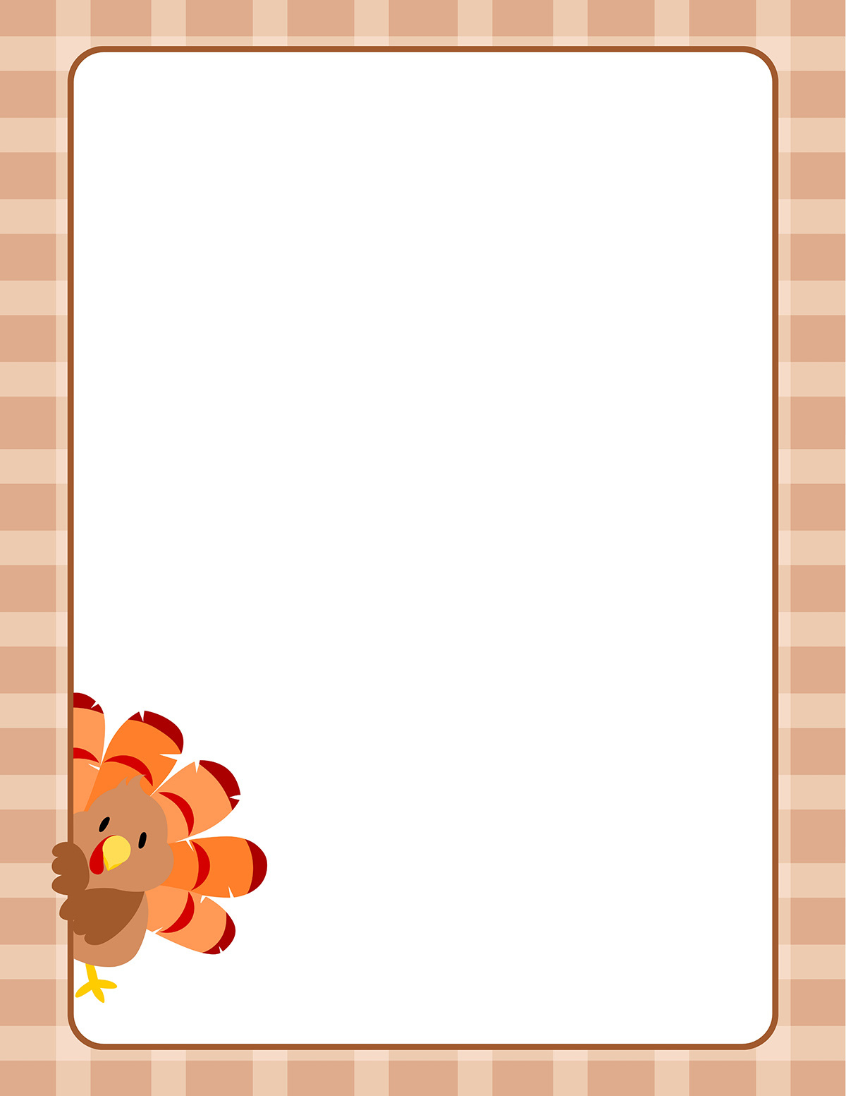 Free Printable Thanksgiving Borders - 20 Border Pages - Mom In Pajamas intended for Thanksgiving Border Free Printable