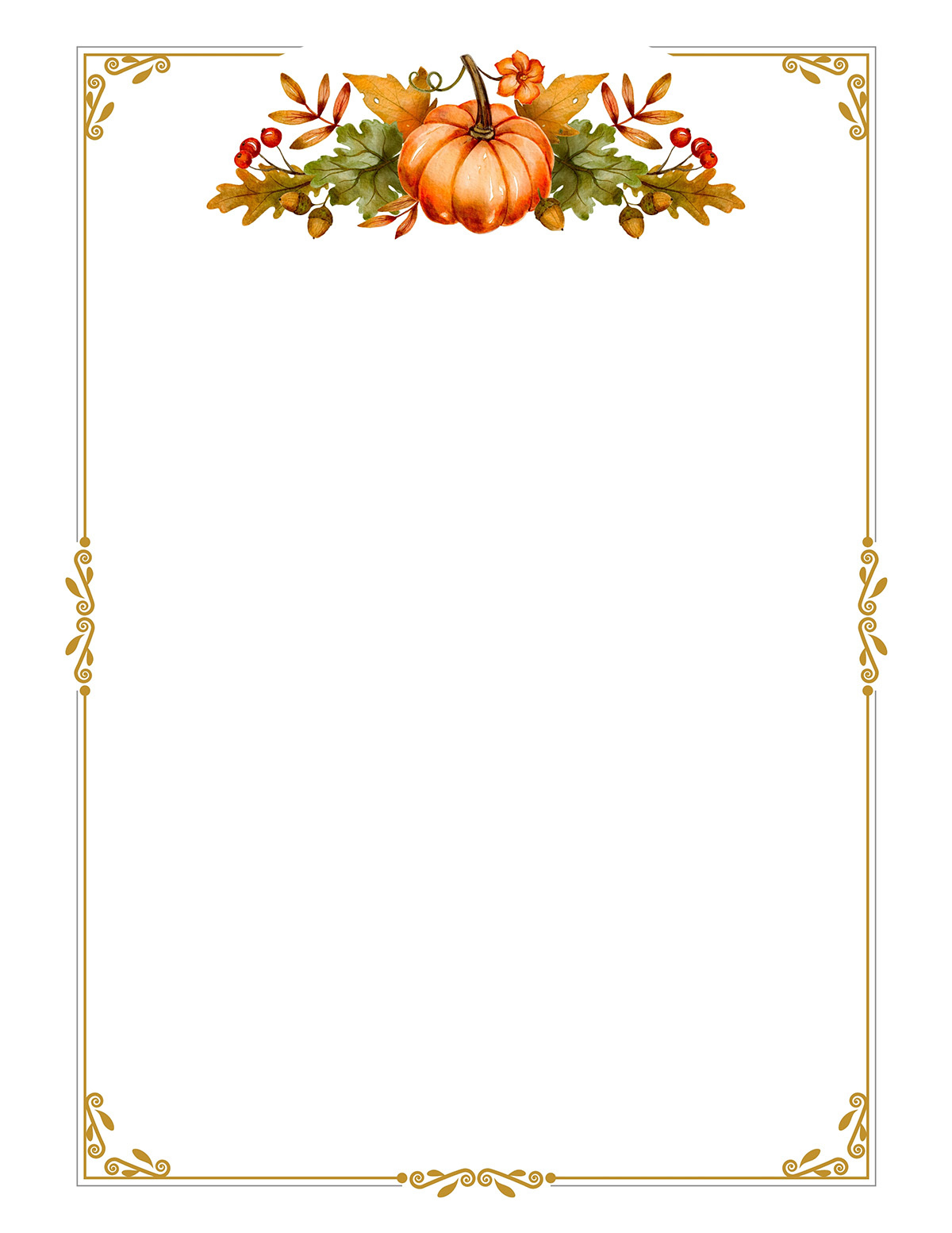 Free Printable Thanksgiving Borders - 20 Border Pages - Mom In Pajamas regarding Printable Thanksgiving Paper Borders