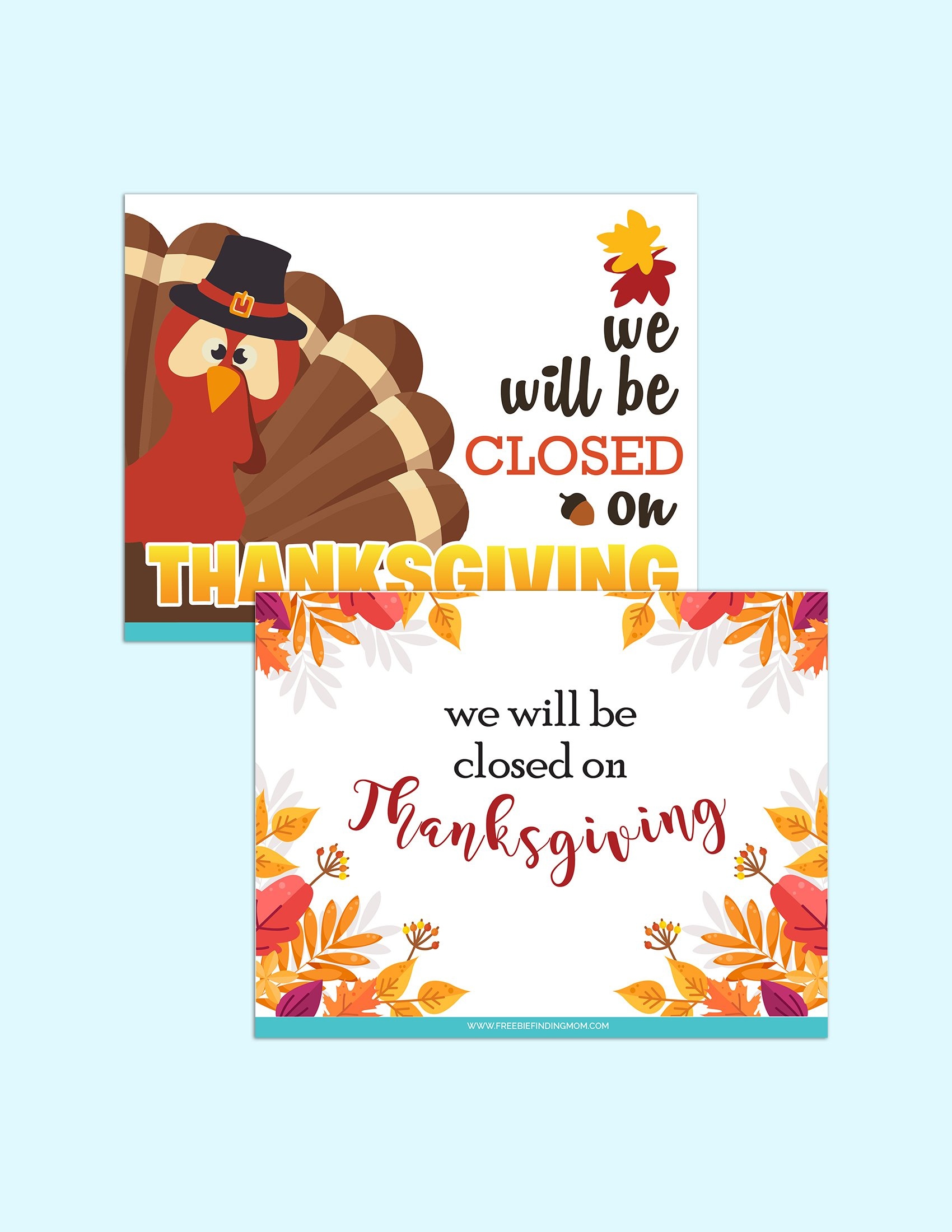 Free Printable Thanksgiving Closed Sign Templates pertaining to Template Free Printable Closed For Thanksgiving Signs