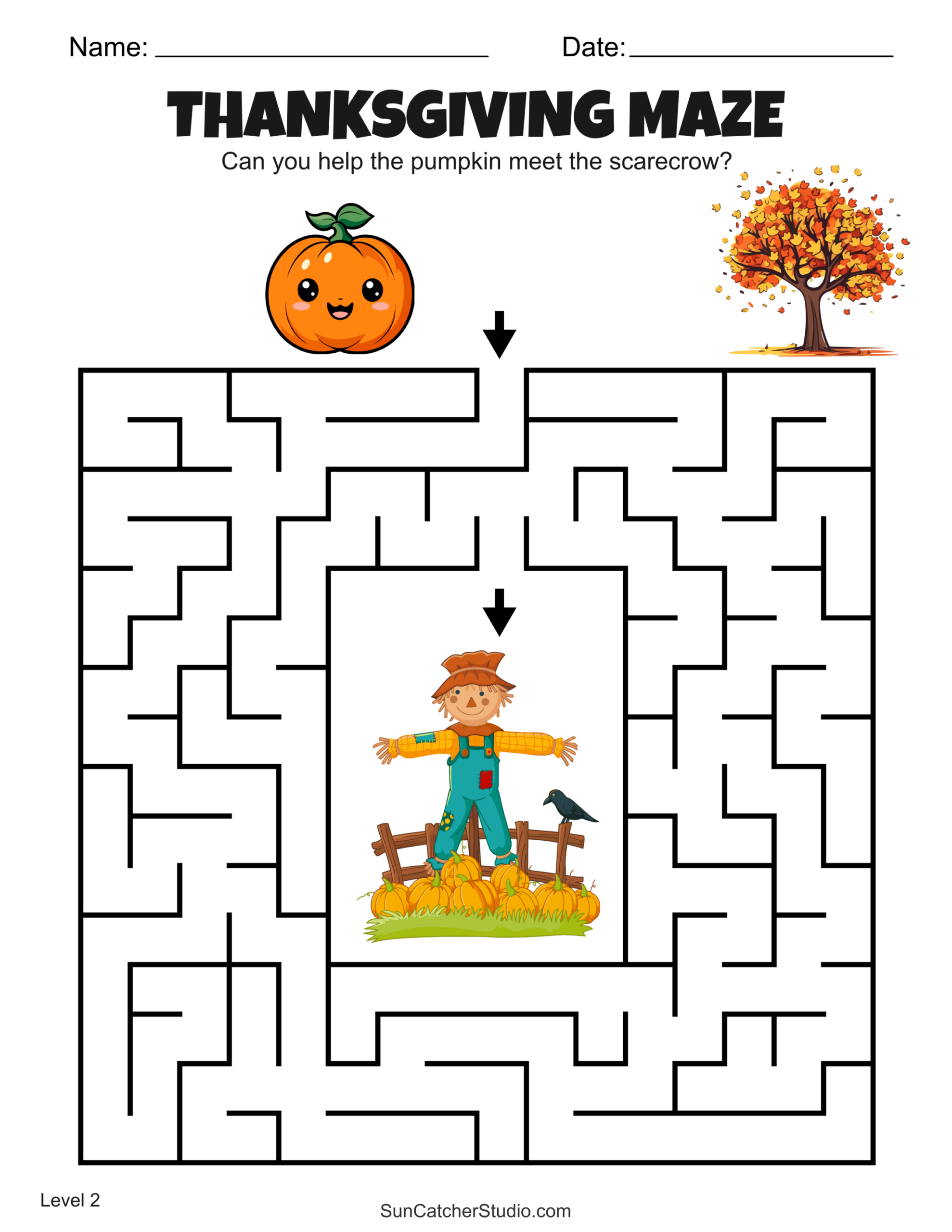 Free Printable Thanksgiving Maze Worksheets And Puzzles – Free for Thanksgiving Maze Free Printable