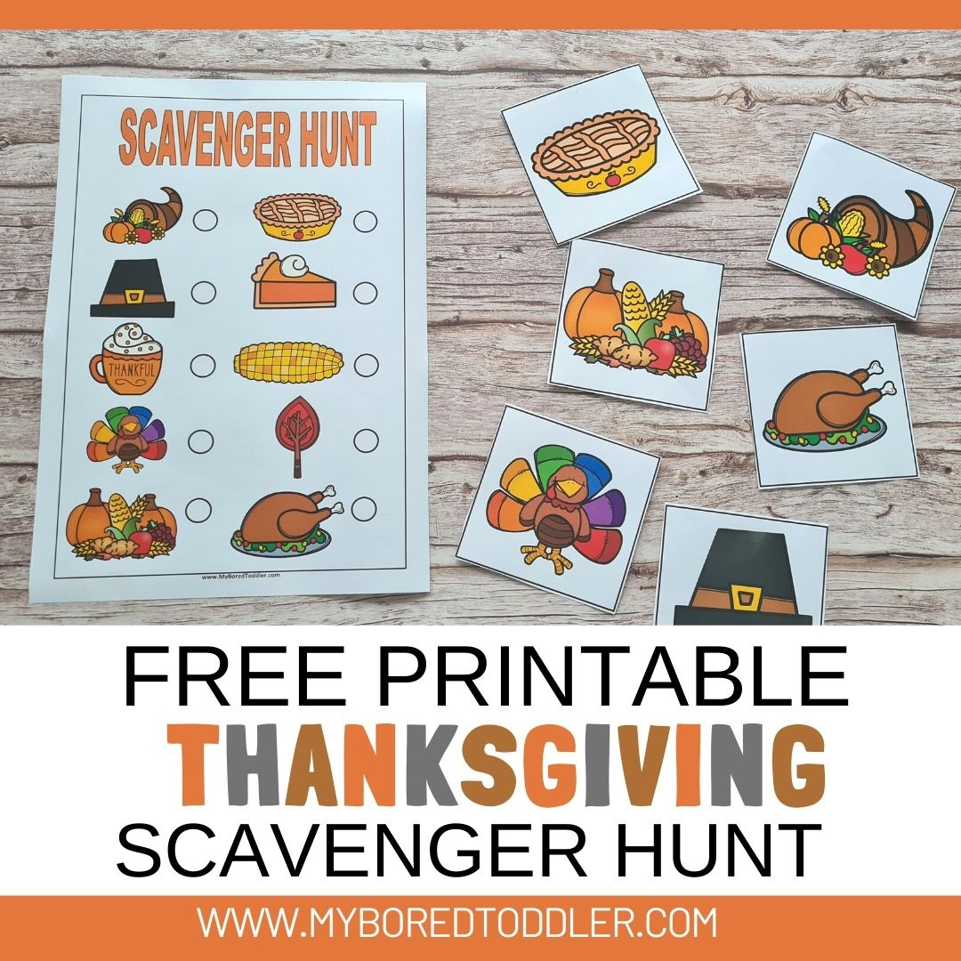 Free Printable Thanksgiving Scavenger Hunt Instagram - My Bored regarding Thanksgiving Photo Scavenger Hunt Free Printable