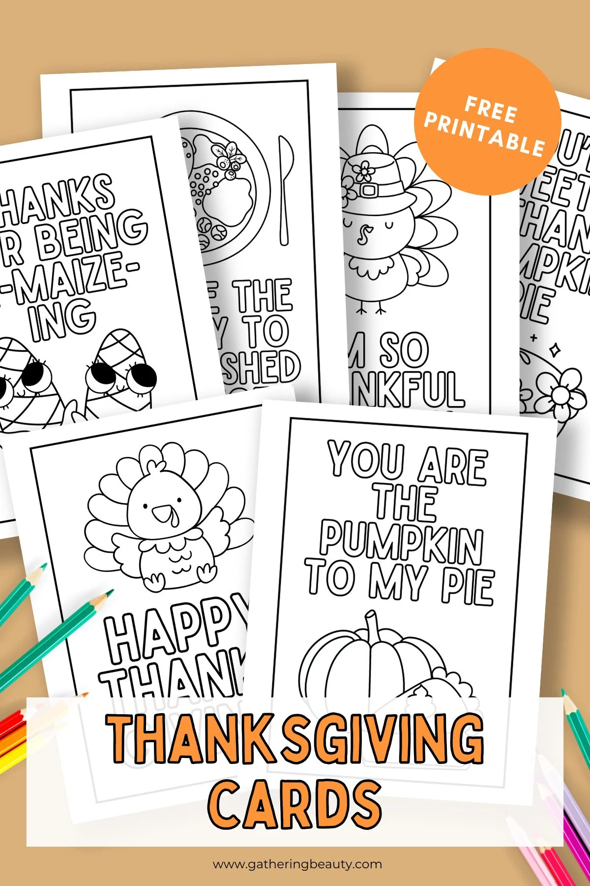 Free Printable Thanksgiving Thank You Cards — Gathering Beauty throughout Thanksgiving Templates Free Printable