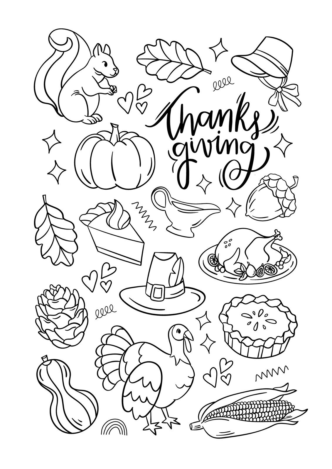 Free Printable Thanksgiving Worksheet Templates | Canva in Thanksgiving Fun Worksheets Printable