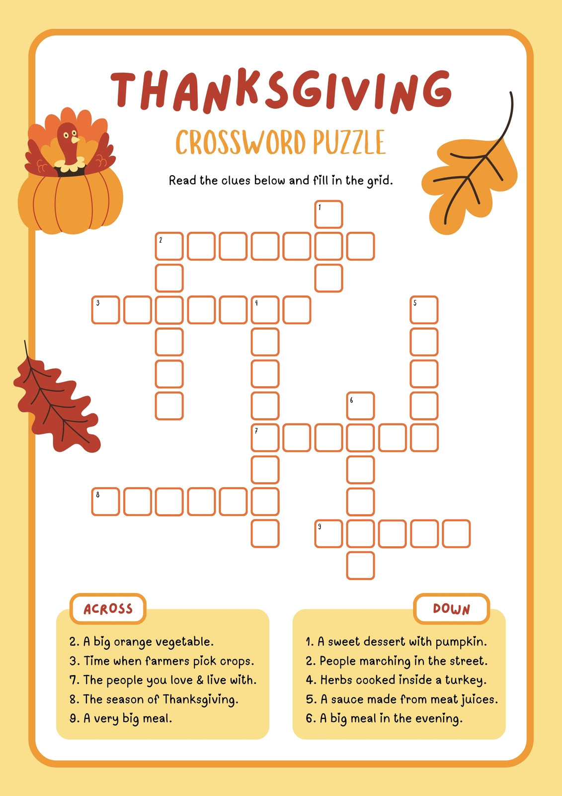 Free Printable Thanksgiving Worksheet Templates | Canva with Thanksgiving Easy Reader Printable