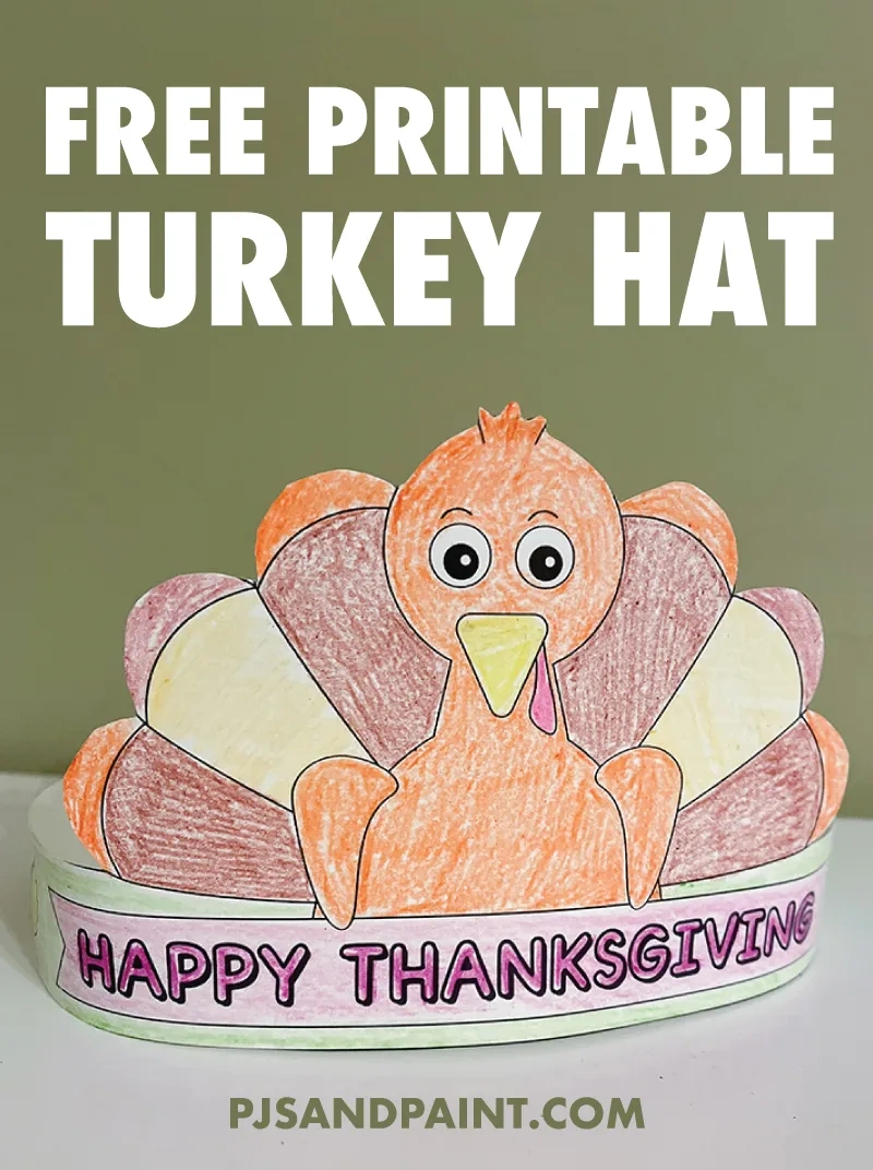 Free Printable Turkey Hat - Thanksgiving Turkey Crown within Turkey Hat Craft Free Printable